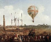 IBBETSON, Julius Caesar George Biggins' Ascent in Lunardi' Balloon sf Spain oil painting artist